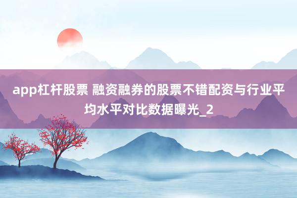 app杠杆股票 融资融券的股票不错配资与行业平均水平对比数据曝光_2